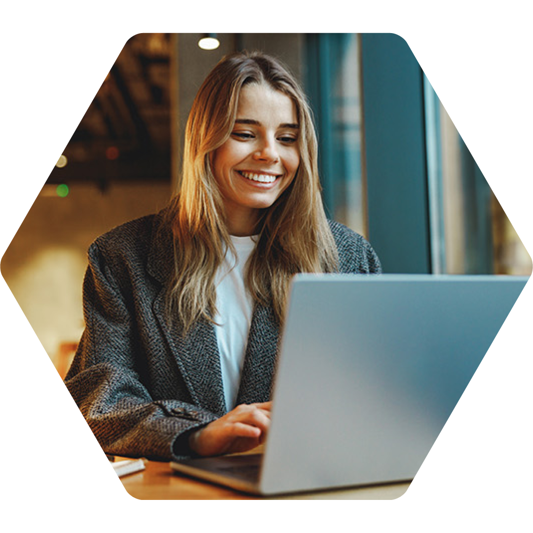 Image of someone working on a laptop remotely